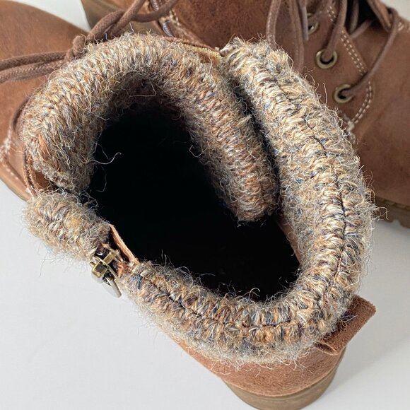 Carlos Women's Glynn Fashion Boot 9.5 M Tan Brown Winter Cuff - Picture 8 of 11